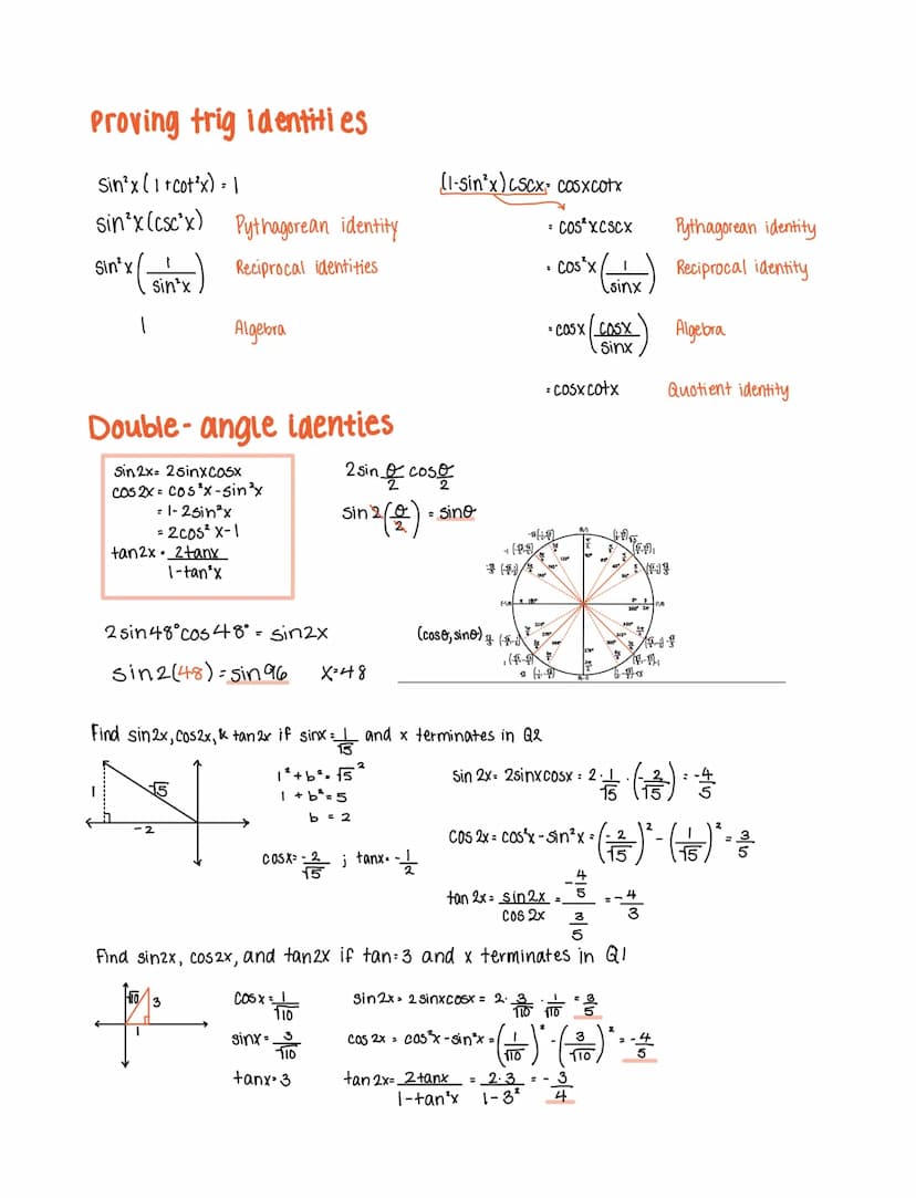 Simplifying trig. expressions
Reciprocal identities
sinu = 1
CSC U
cscu 1
sinu
Secx
tanx CSCX
Cosu
sec u
secu I
Odd/Even function identies
s