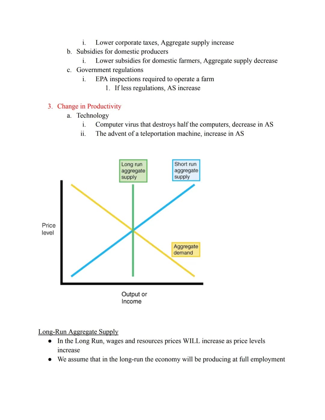 What is Aggregate Demand?
• Aggregate: added all together
● When we use aggregates we combine all prices and all quantities
•
Aggregate Dema