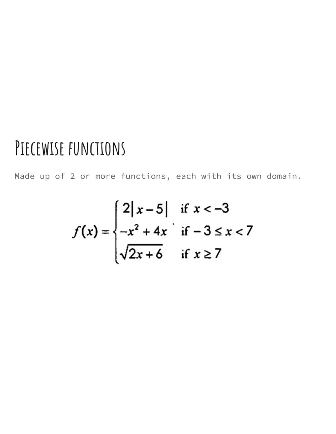 Fun with Piecewise Functions: Easy Examples and How to Solve Them