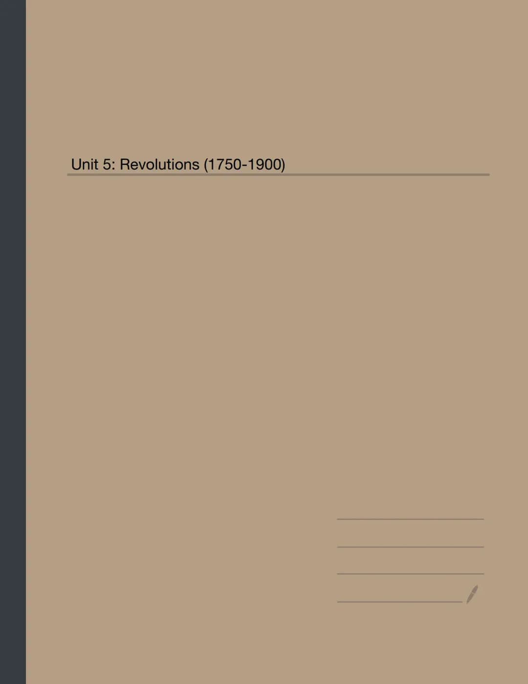 Unit 5 Notes: Enlightenment, Abolition, and the French Revolution