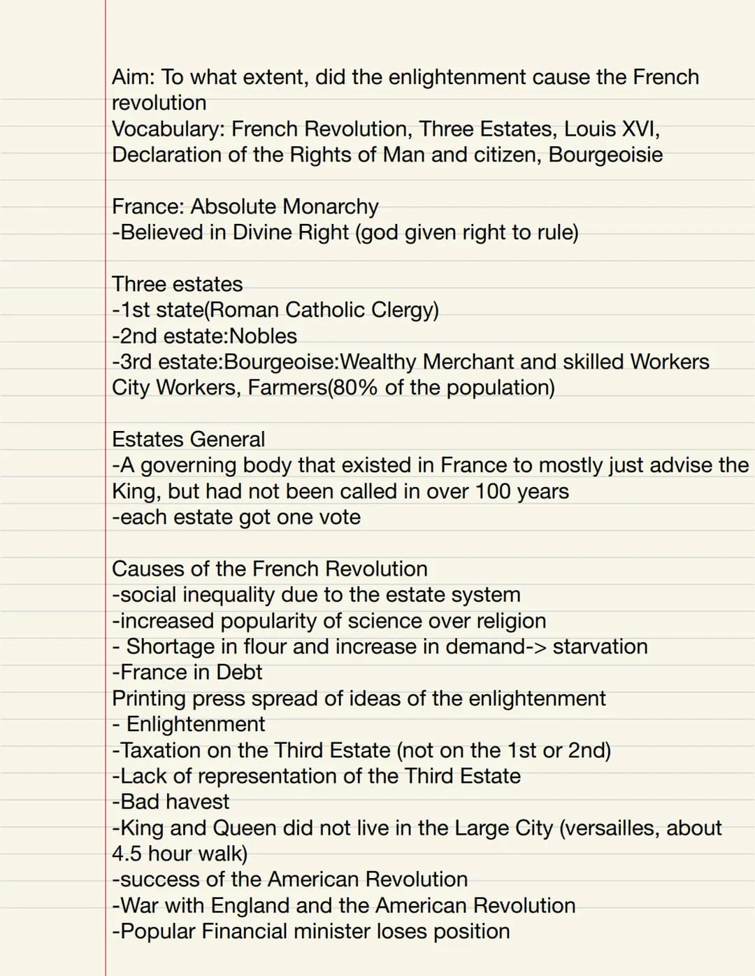 Unit 5: Revolutions (1750-1900) Aim: How do enlightenment thinkers influence our lives today?
Vocabulary: Enlightenment, Scientific Revoluti