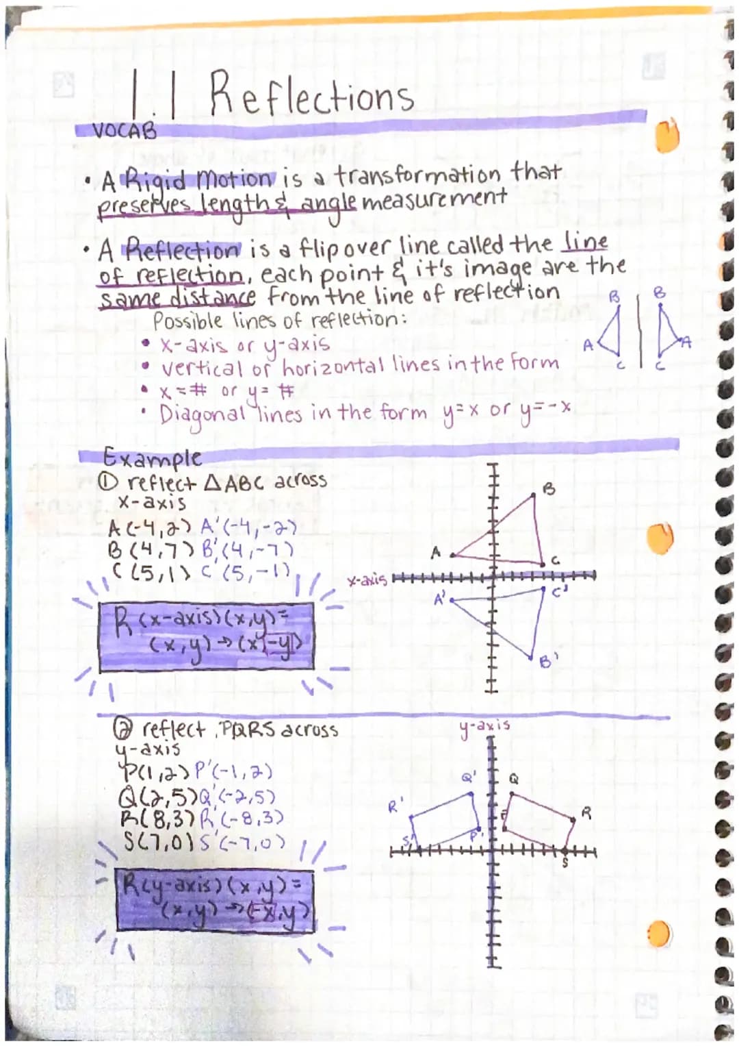 Fun with Reflection and Translation in Geometry: Worksheets & Examples for Kids