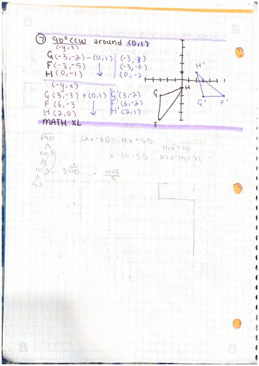 
<h2 id="reflections">Reflections</h2>
<h3 id="vocabulary">Vocabulary</h3>
<ul>
<li>A rigid motion is a transformation that preserves length