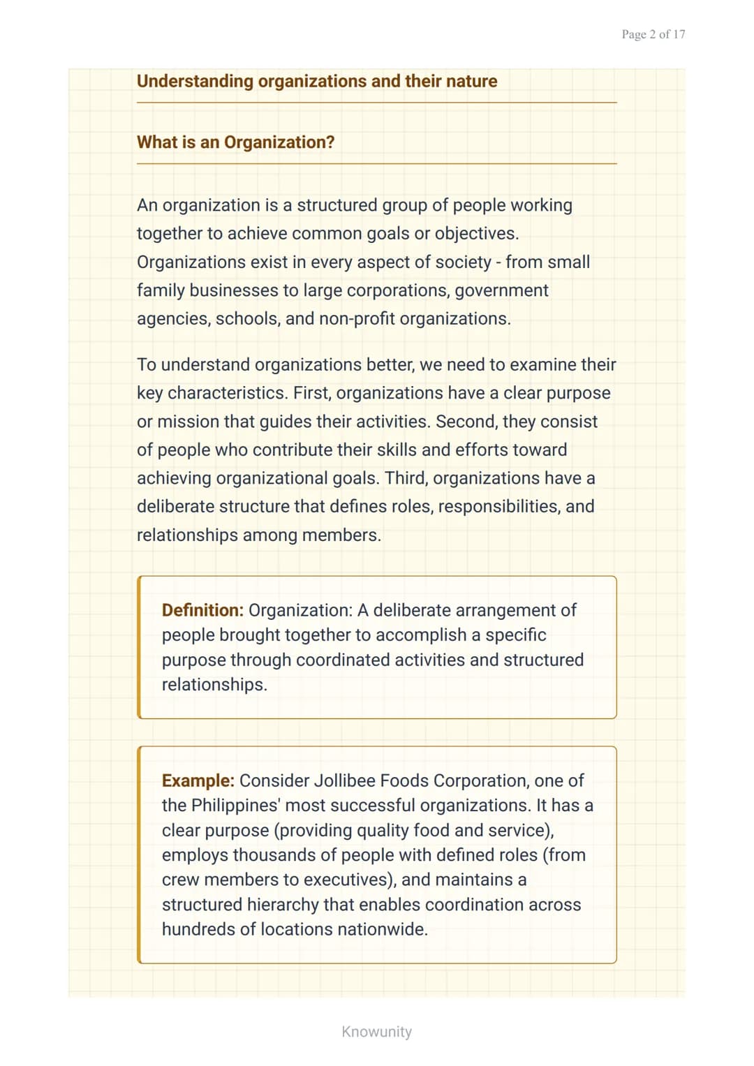 Introduction to Organizations and Management: Role of
Managers
Understanding organizations, management
roles, and hierarchical levels
What Y