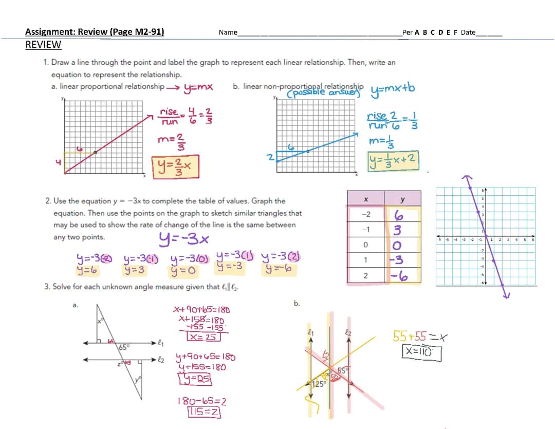 Fun Practice: Proportional Relationships & Angles (7th Grade & Up)