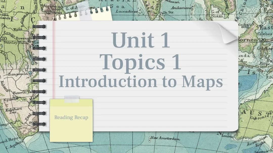 AP Human Geography Unit 1 Review Slides