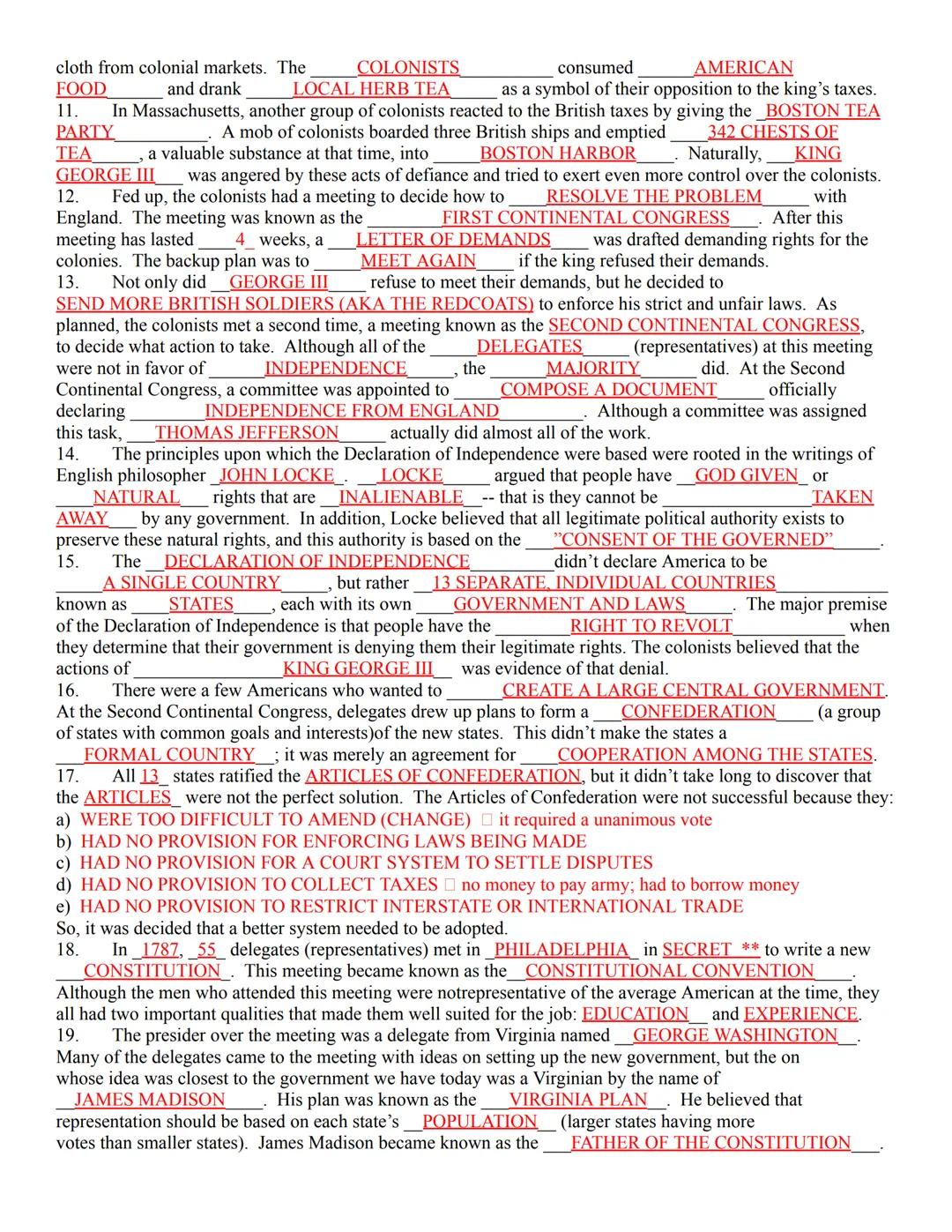1.
The U.S. Constitution is just 4300 words, but those words define the basic structure of our national
government. It is a comprehensive do