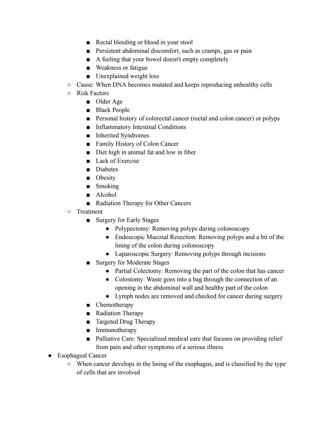 Homeostatic Disorders of the Digestive System
Hiatal Hernia
o When the upper part of your stomach bulges through the diaphragm
O
Symptoms
O
