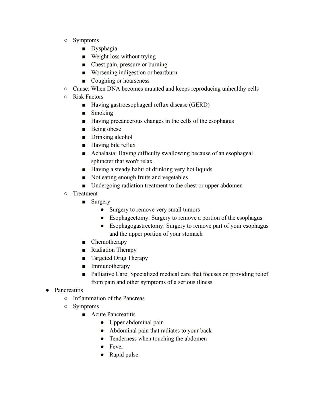 Homeostatic Disorders of the Digestive System
Hiatal Hernia
o When the upper part of your stomach bulges through the diaphragm
O
Symptoms
O
