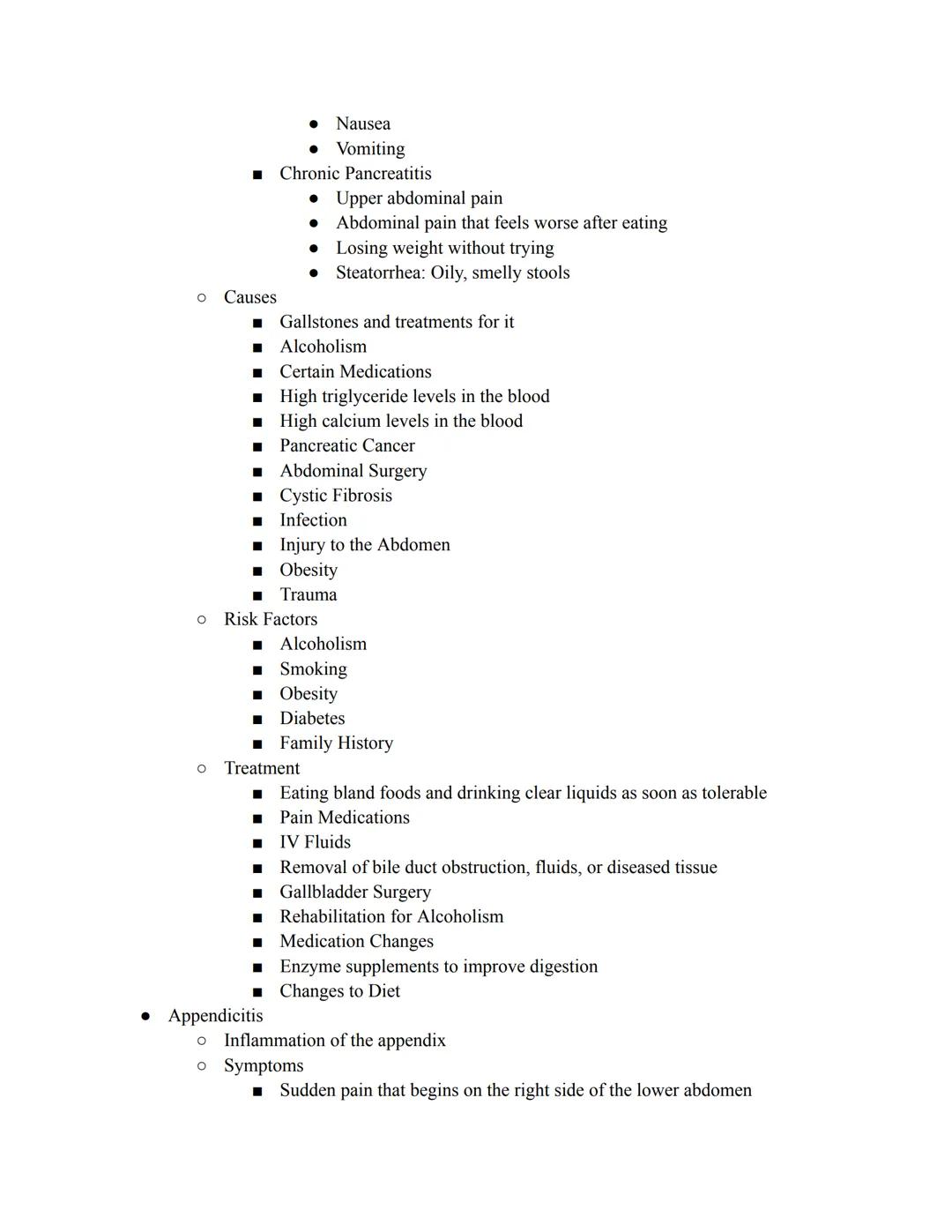 Homeostatic Disorders of the Digestive System
Hiatal Hernia
o When the upper part of your stomach bulges through the diaphragm
O
Symptoms
O
