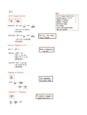 Know Degrees, Radians, Coterminal Angles, and Arc Length  thumbnail
