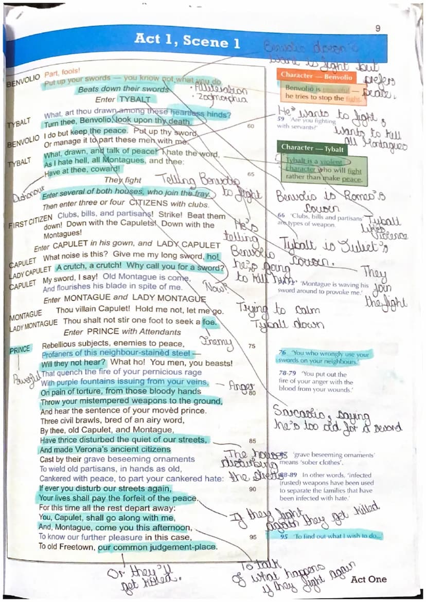 Act 1, Scene 1
The novator
Juxtaposition
of the play
The prologue gives the auellence a brief outline of the play. It explains
that there is