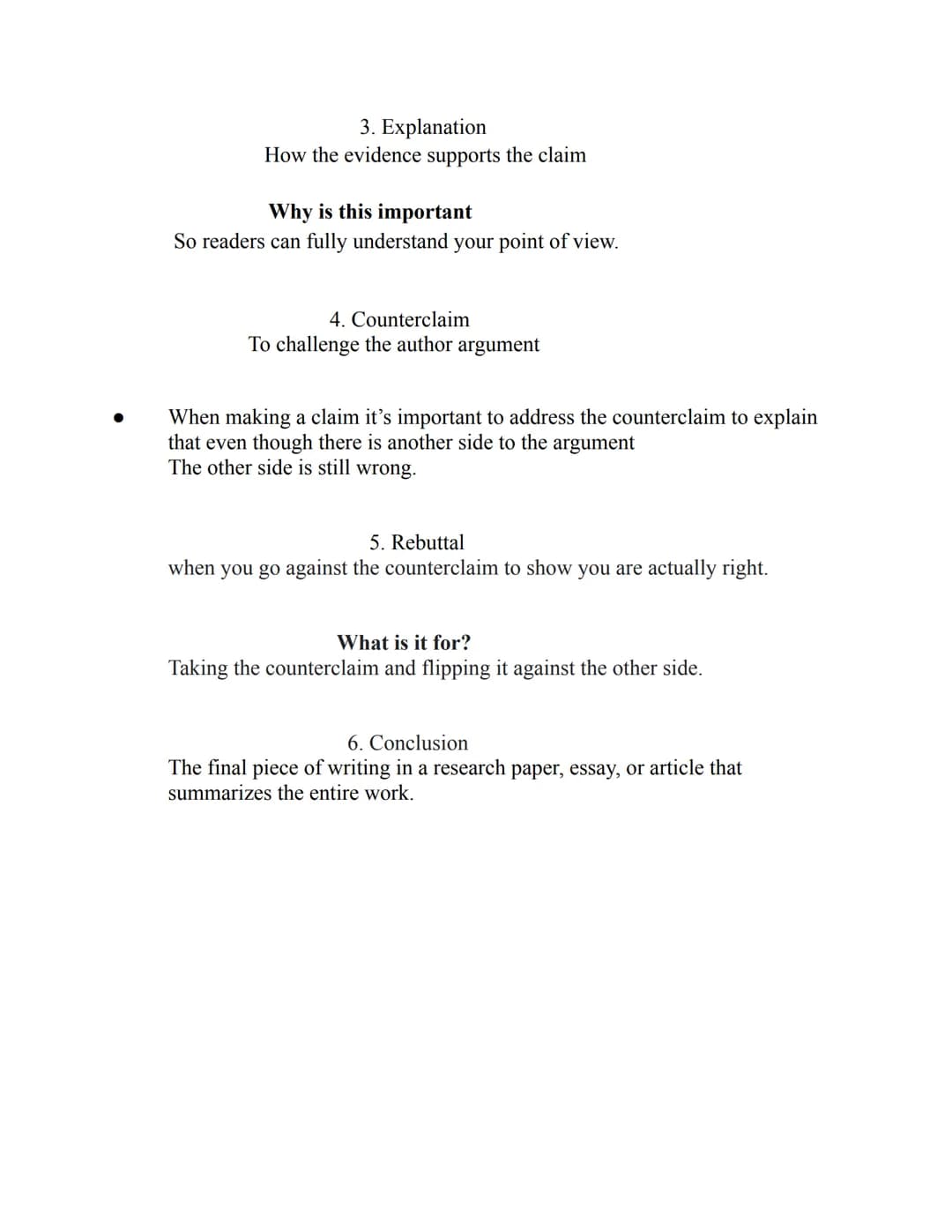 How To Write An Argumentative Essay
What is an argument: An argument is a reasoned, logical way of demonstrating what the
writer believes.
1