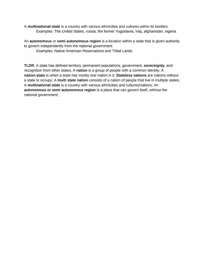 4.1-Intro to Political
How is political space organized: Types of Political Entities
Independent states are the primary building blocks of t
