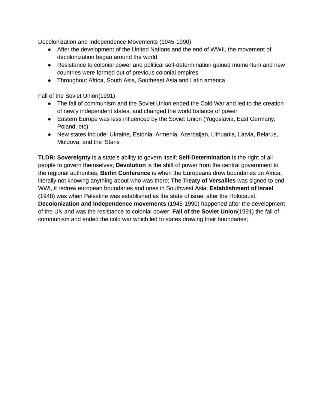 4.1-Intro to Political
How is political space organized: Types of Political Entities
Independent states are the primary building blocks of t