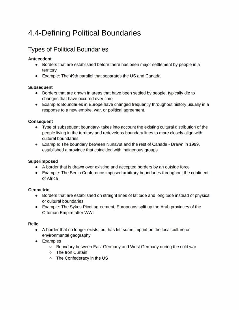 4.1-Intro to Political
How is political space organized: Types of Political Entities
Independent states are the primary building blocks of t