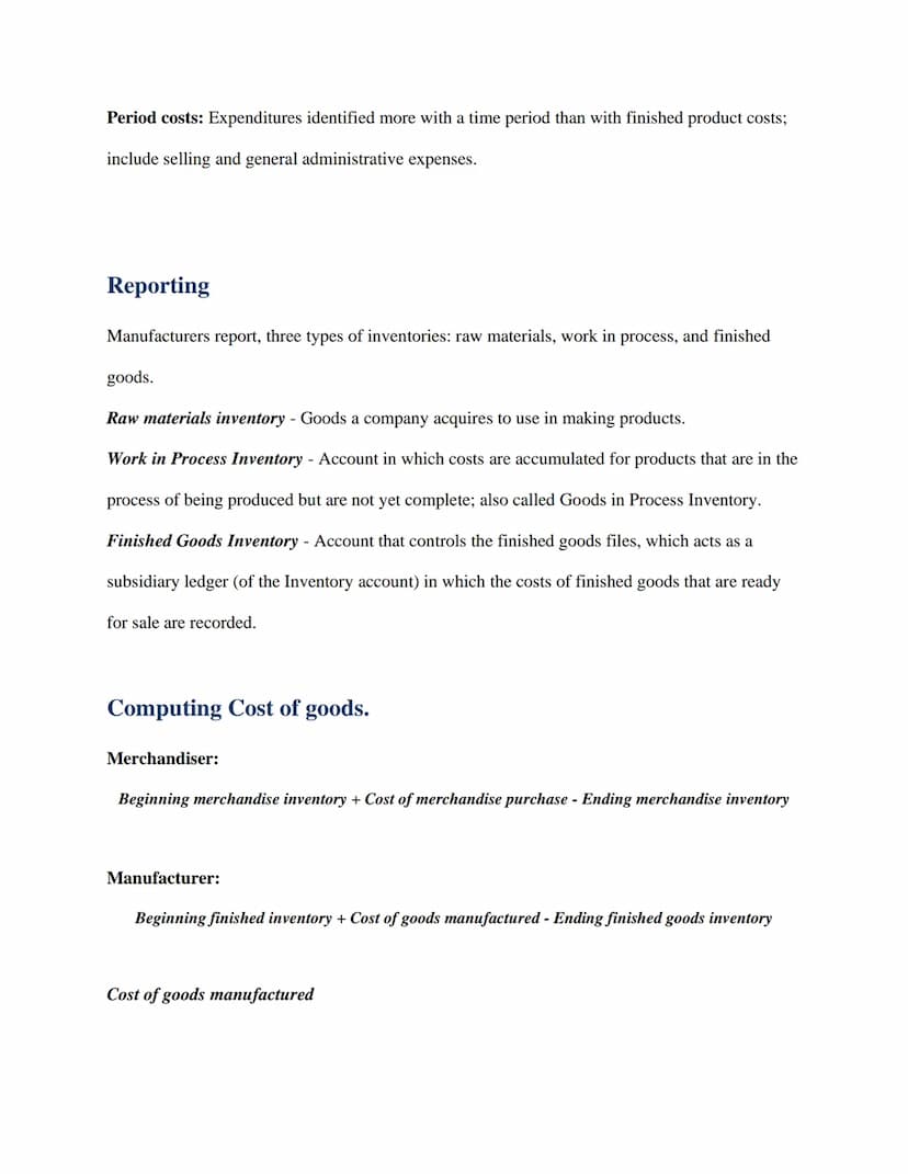 Managerial Accounting Concepts, and Principles
Managerial Accounting Basics
Managerial account to provide financial and financial informatio