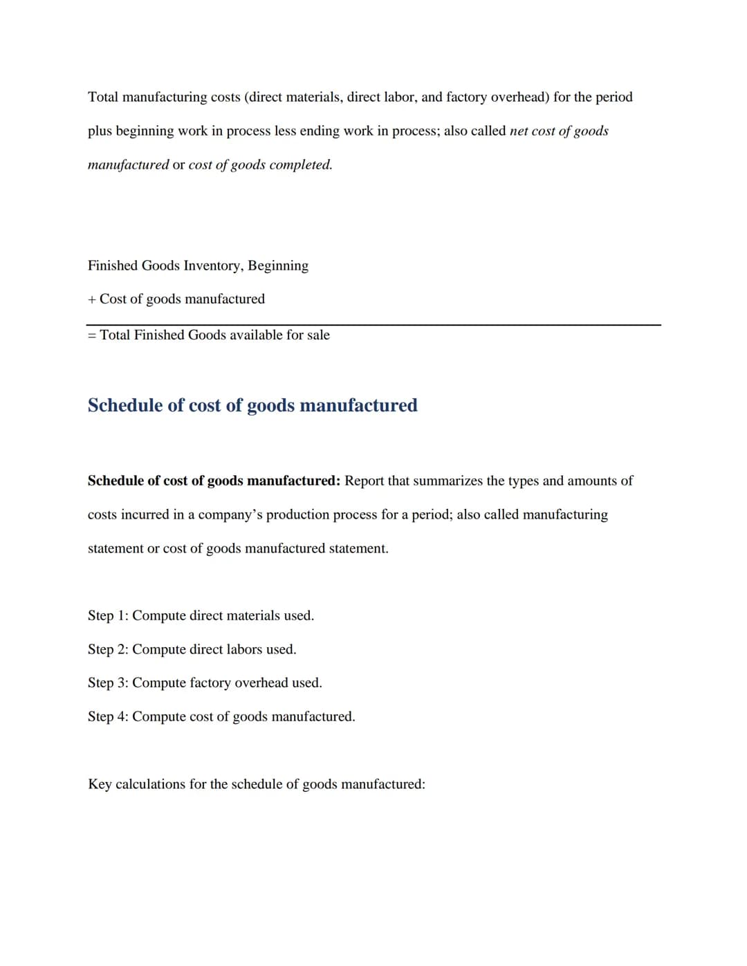 Managerial Accounting Concepts, and Principles
Managerial Accounting Basics
Managerial account to provide financial and financial informatio