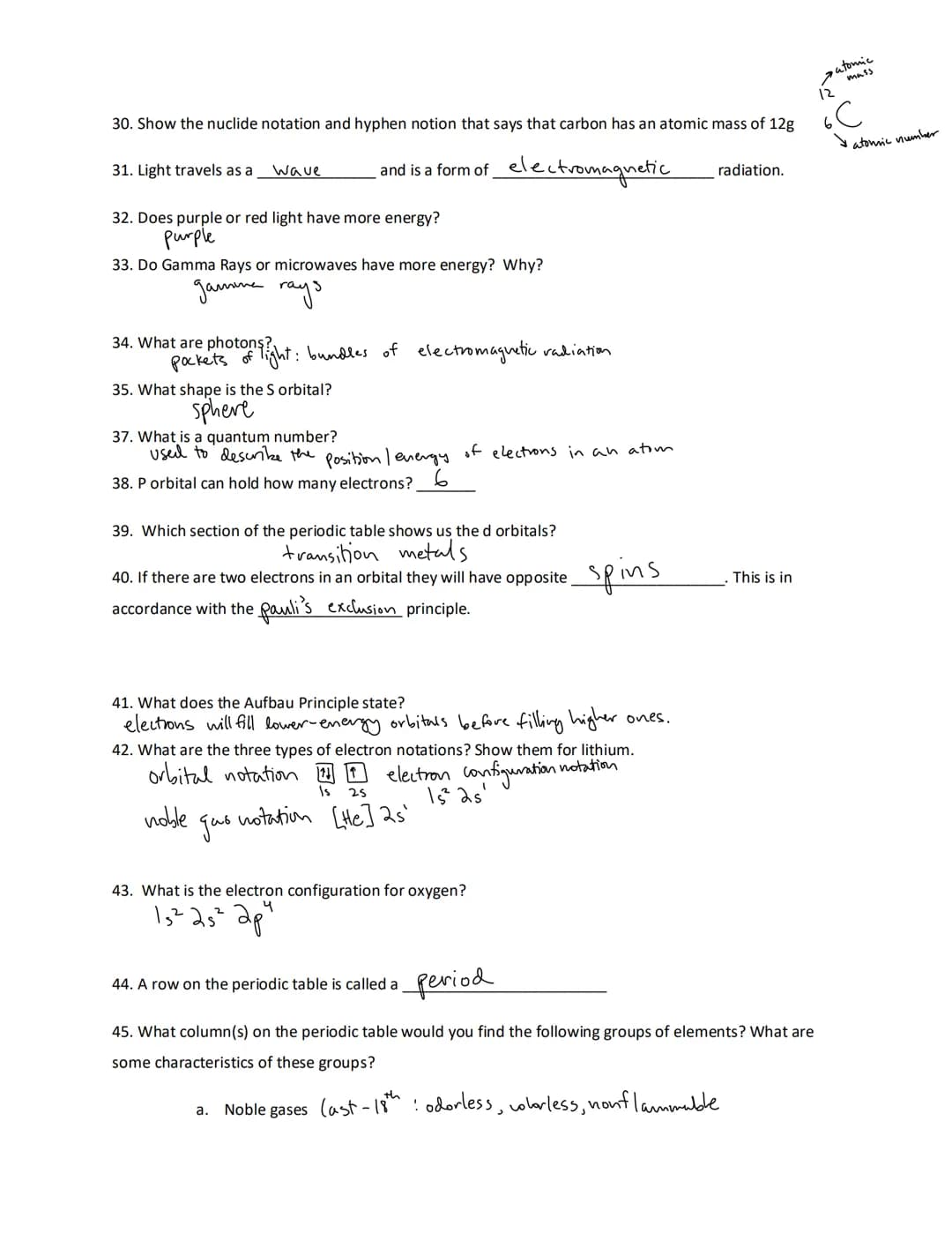Chemistry Final review
Um
The atomic
symbol for
confusion
1. What's the difference between qualitative and quantitative data? Give 2 example