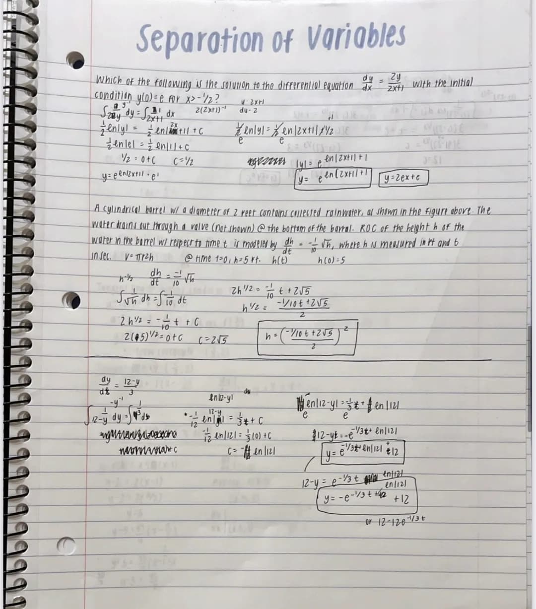 
<p>The given text is a jumble of equations and mathematical expressions with many errors. It seems to be discussing the concept of separati