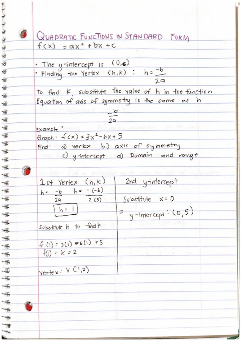 D
8
Warm-Up
1. The standard form of a quadratic function is
f(x) = ax 2 +bx+c
Identify the values of a, b, and C in:
f(x) = 3x²-bx+5
a = 3
b