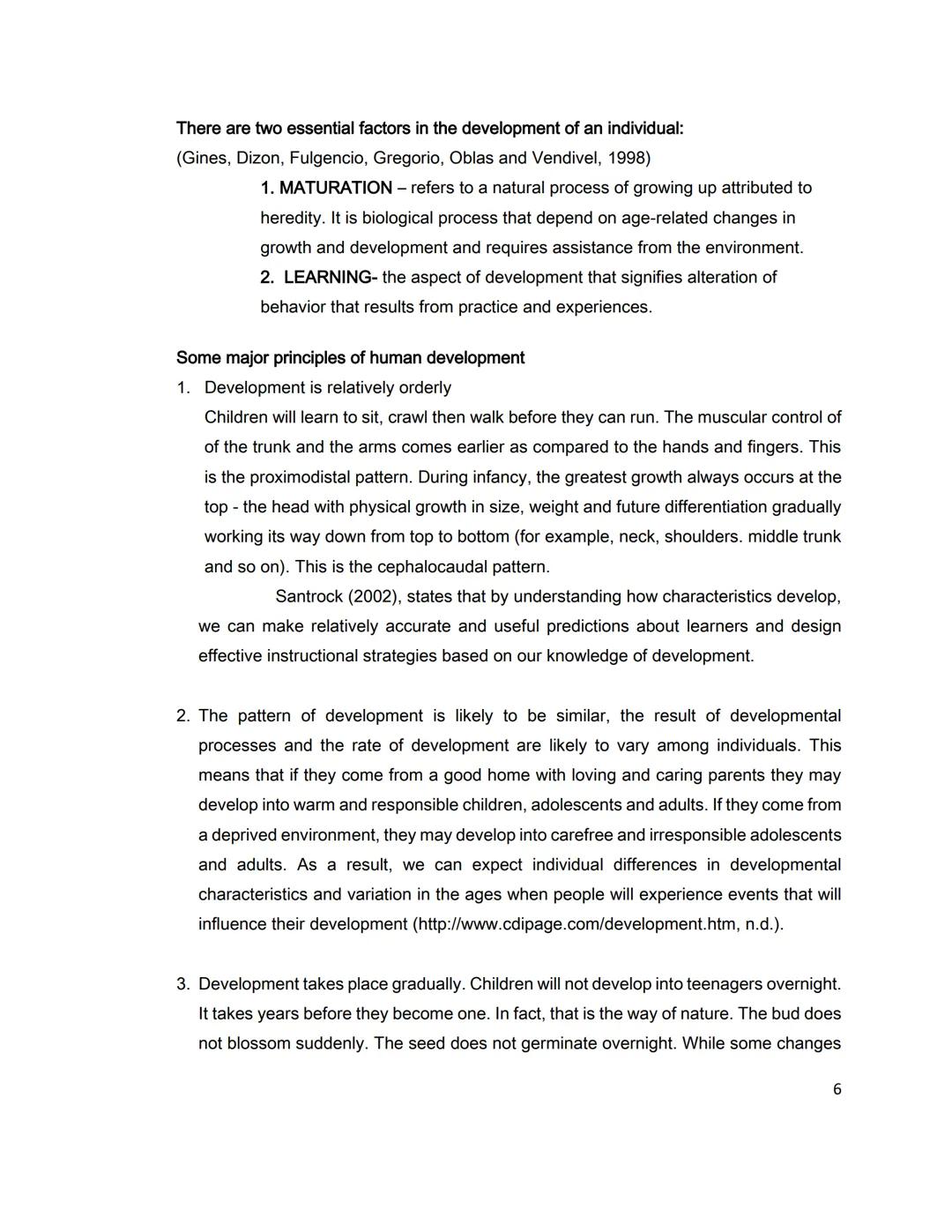 Child and Adolescent Learner
and Learning Principles
Emelyn U. Napiza
LAGUNA UNIVERSITY Table of Contents
Module 1: Human Development: Basic
