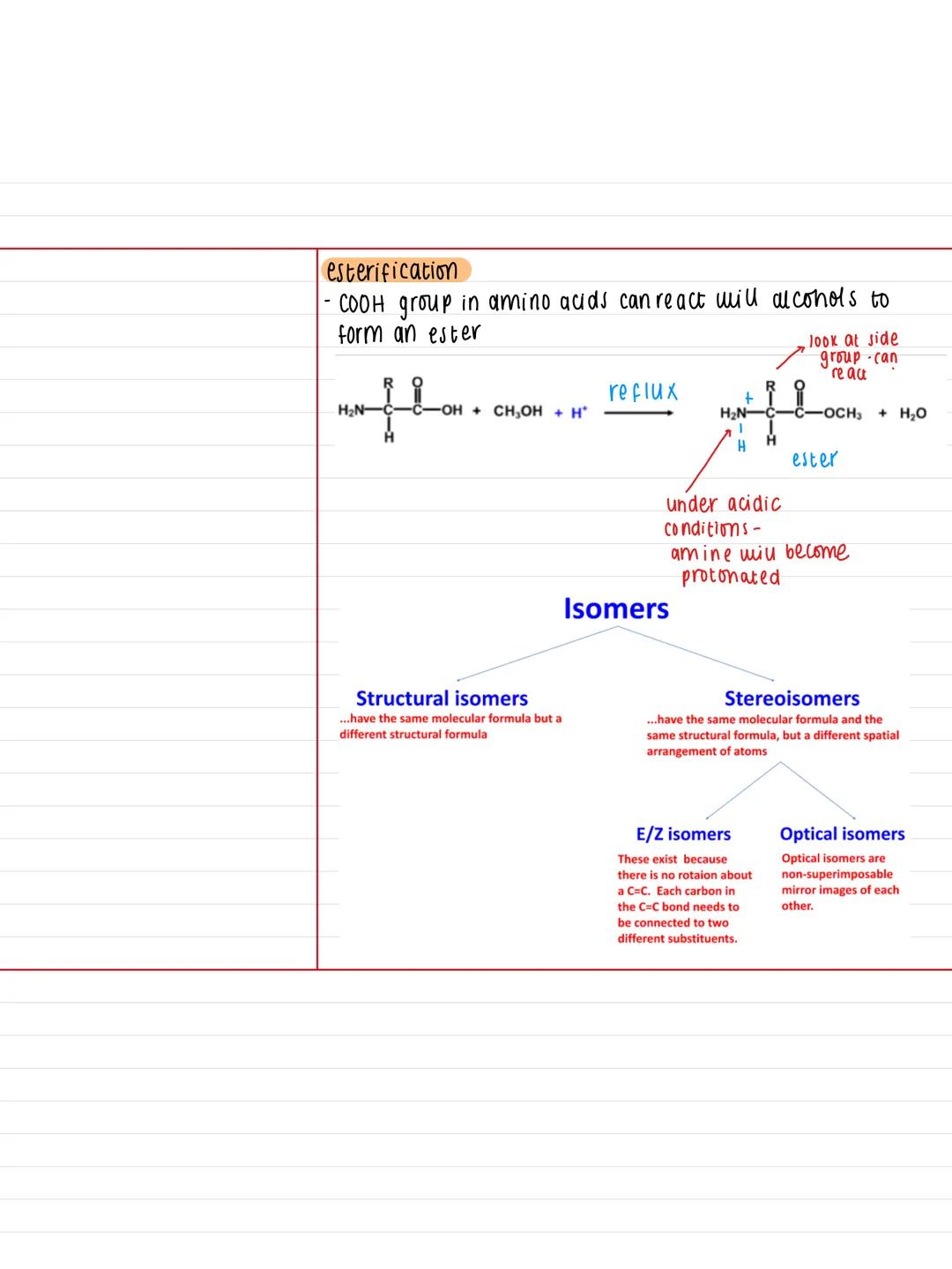 27.2
Key Facts:
→ amides
DANIE
NH₂
R
acyl
group
e.g.
CH₂
O
//
C
NH₂
ethanamide
Notes:
amino acids
- contain both amine, NH ₂, and COOH
- α-a