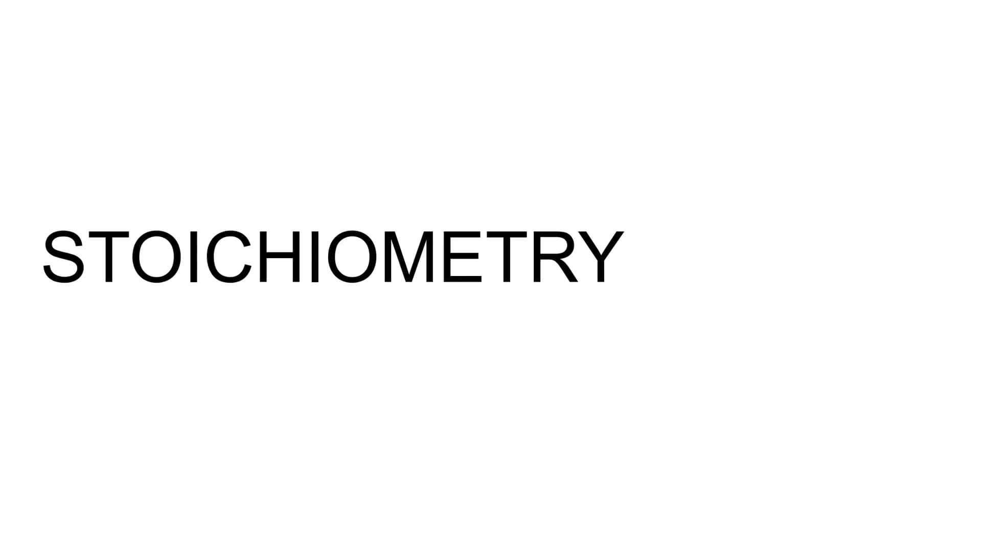 STOICHIOMETRY STOICHIOMETRY
. So in order to determine the
amounts of the
products/reactants in a reaction we will need stoichiometry!
mass

