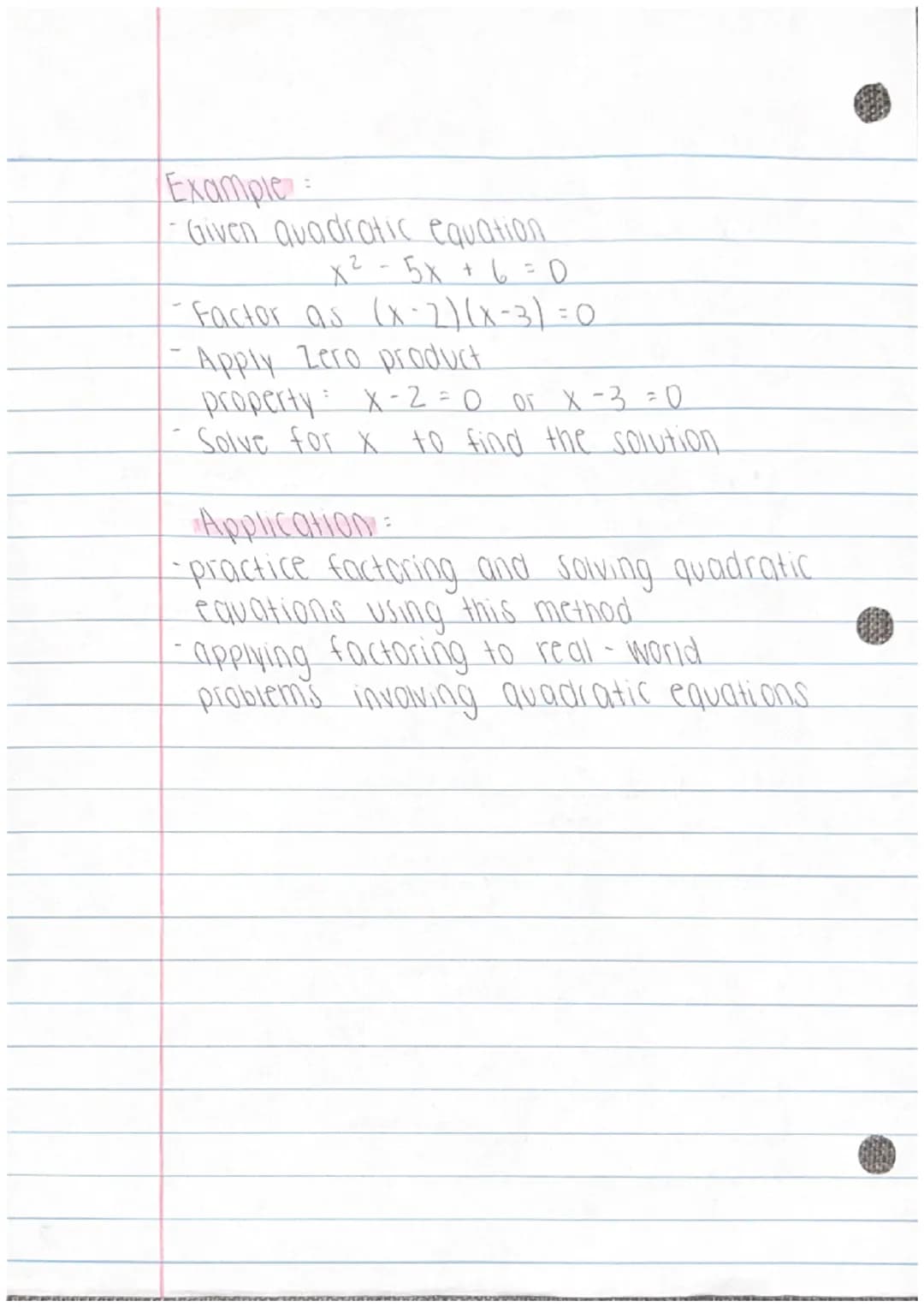 Quadratic Equations
Standard Form =
ax² + bx + C = O
-Quadratic Equations can be used
and solved using various methods,
including factoring
