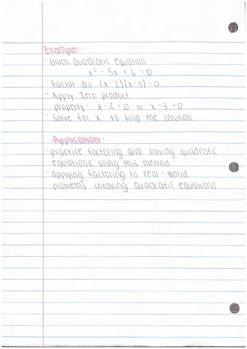 Quadratic Equations
Standard Form =
ax² + bx + C = O
-Quadratic Equations can be used
and solved using various methods,
including factoring
