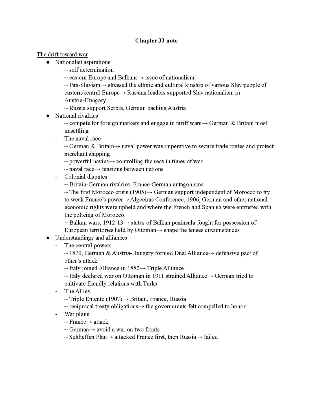 AP World History: The Great War: The World in Upheaval