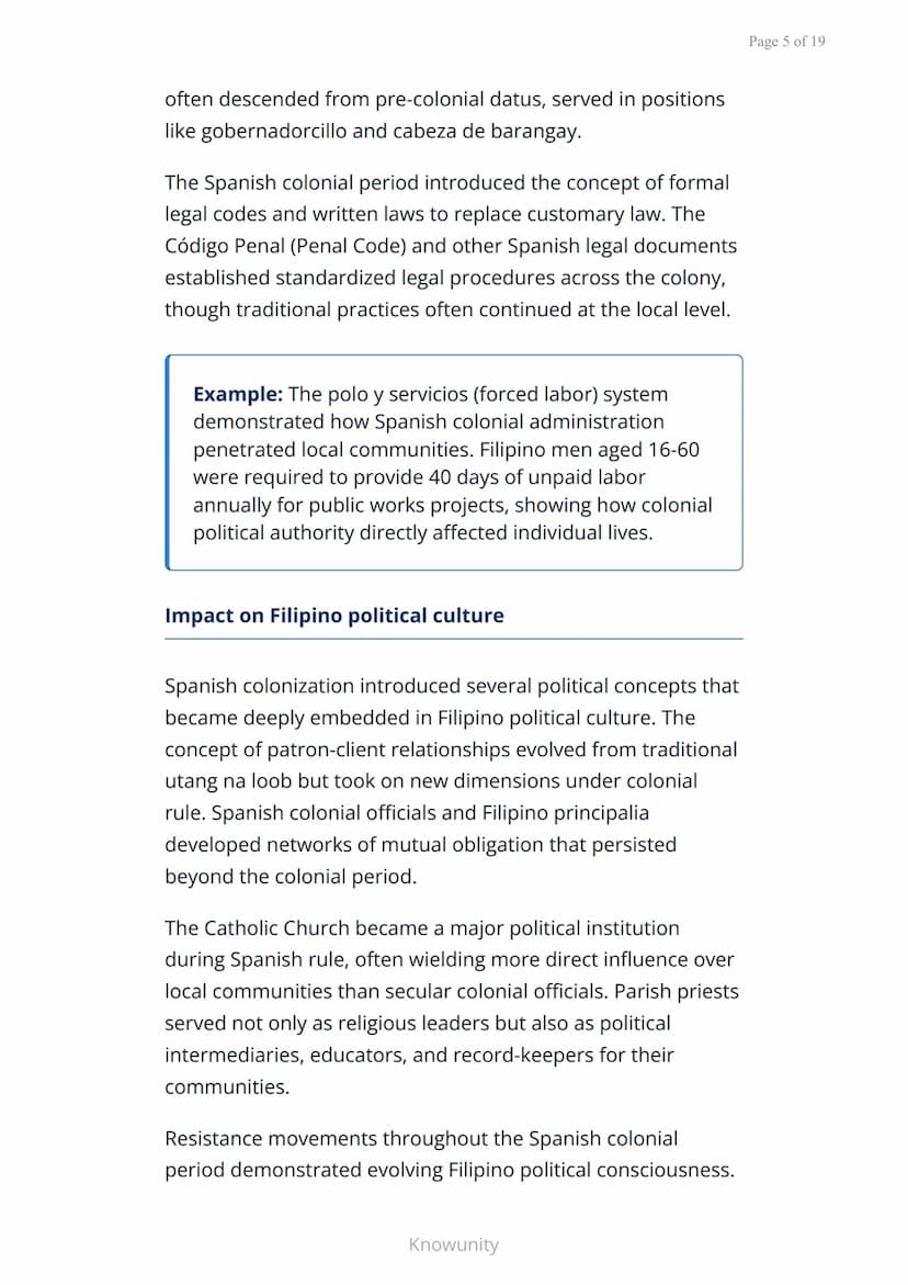 # Foundations of Philippine Politics: Historical Evolution of Our System

Tracing the development of Philippine political systems through hi