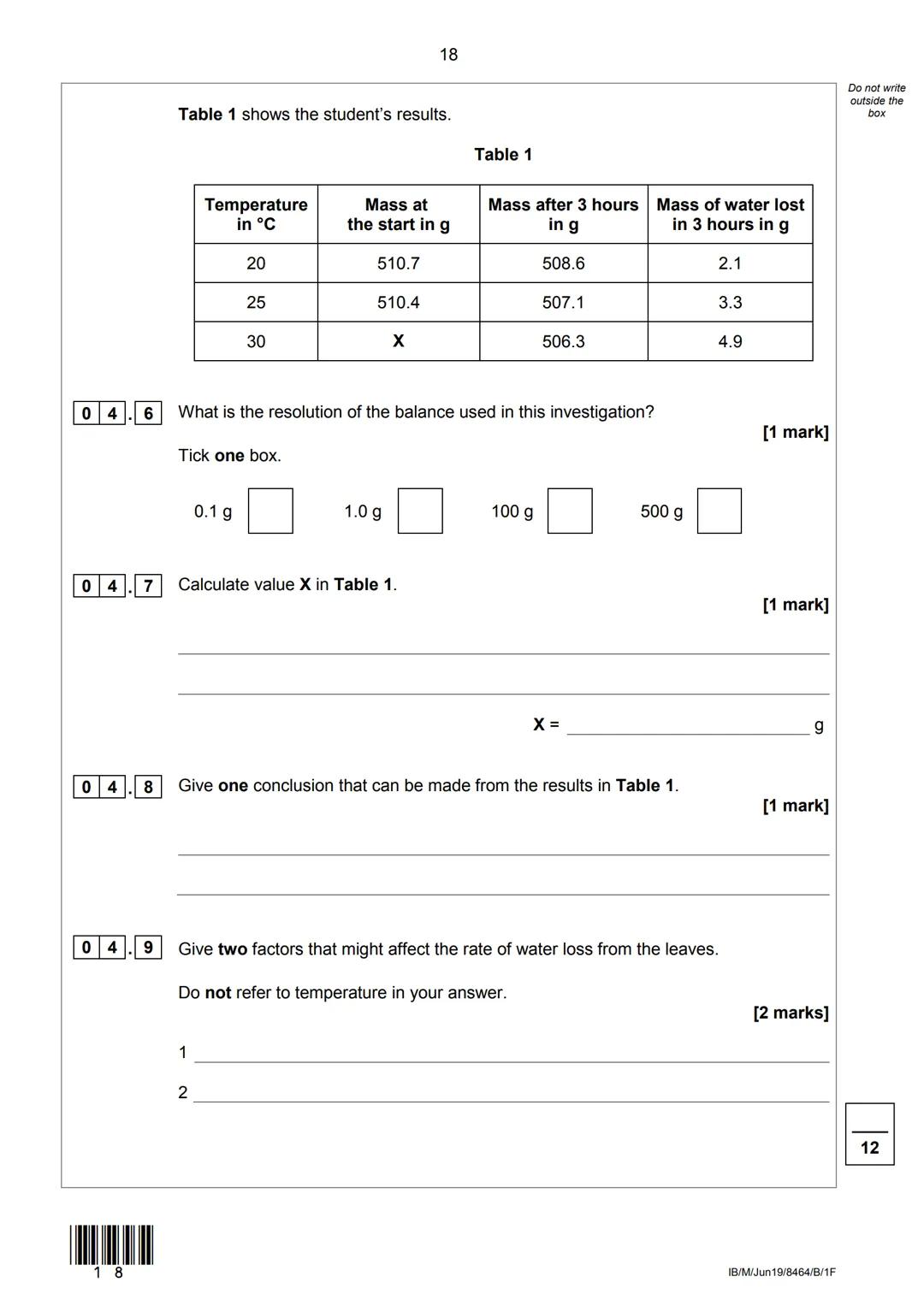 AQAZ
Please write clearly in block capitals.
Centre number
Surname
Forename(s)
Candidate signature
GCSE
COMBINED SCIENCE: TRILOGY
Foundation