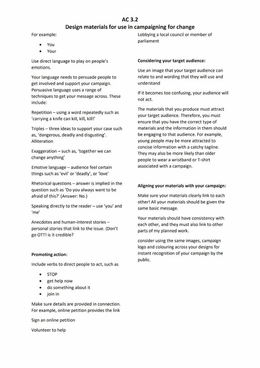 
<h2 id="importanceofdesigningcampaignmaterials">Importance of Designing Campaign Materials</h2>
<p>In order to effectively campaign for cha