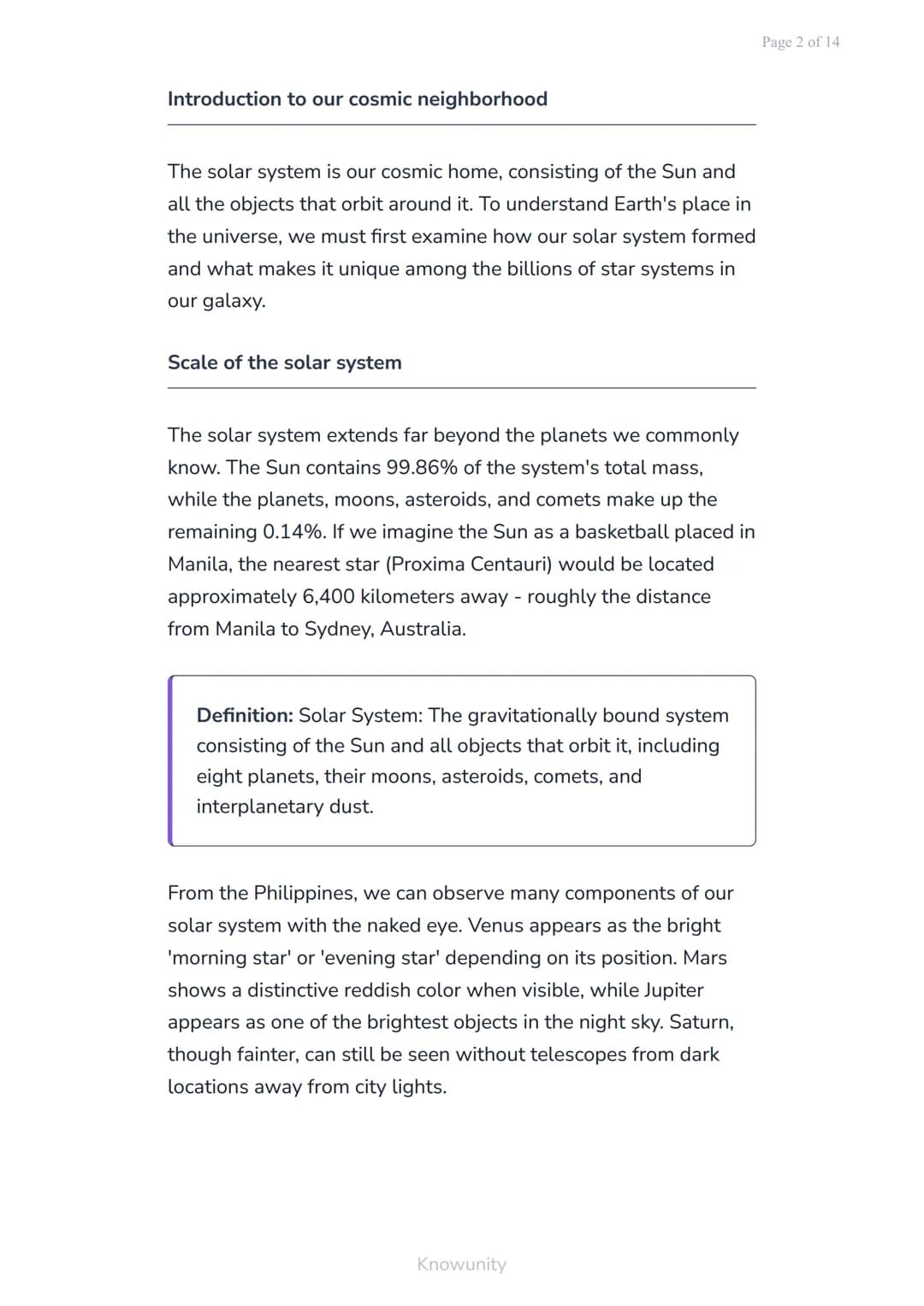 Solar System and Its Origin: Earth's Place in the Universe
Understanding our solar system's formation
and Earth's cosmic position
What you'l