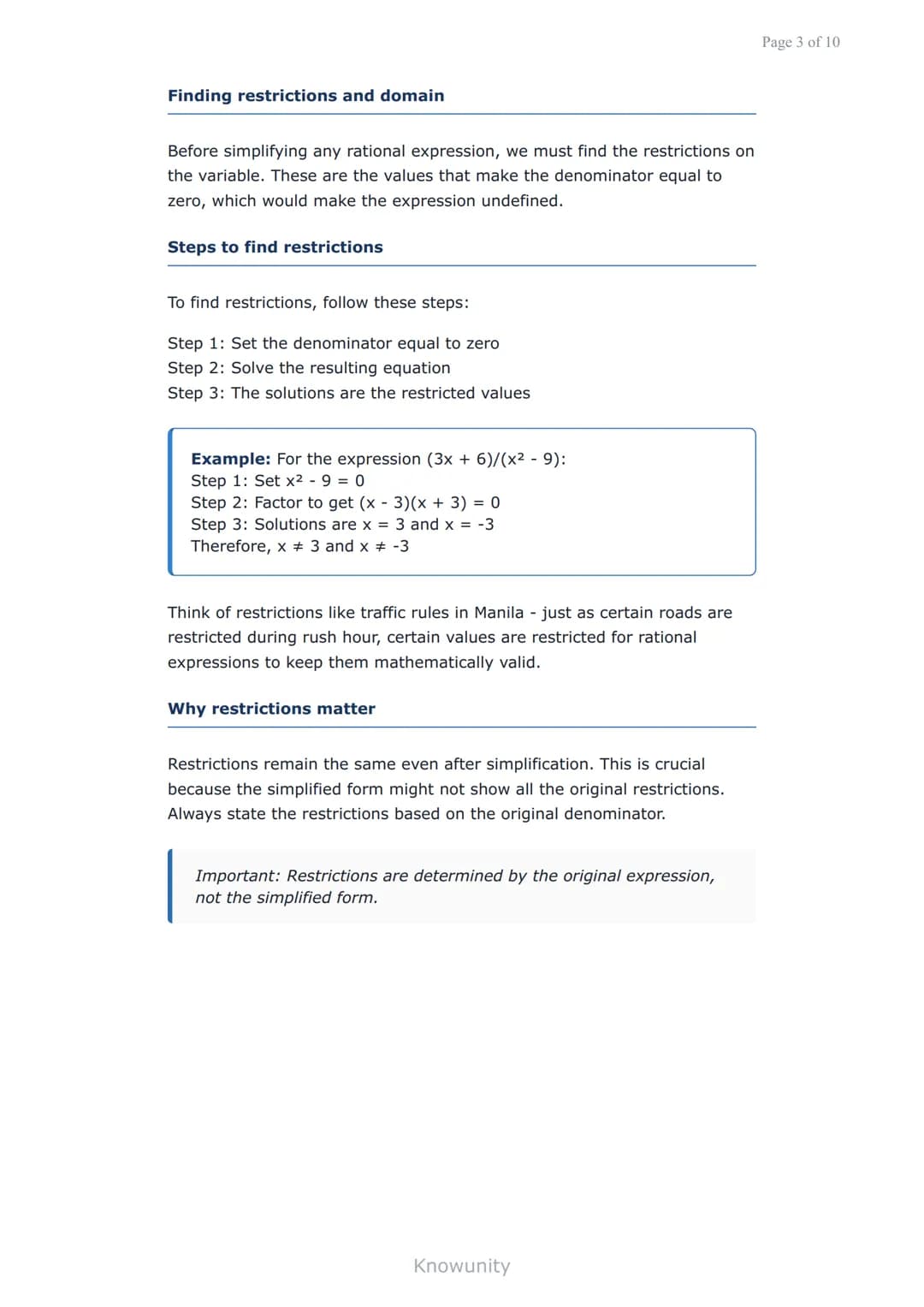 Simplifying rational algebraic expressions
Master techniques for simplifying rational algebraic
expressions
What you'll learn today
Define r
