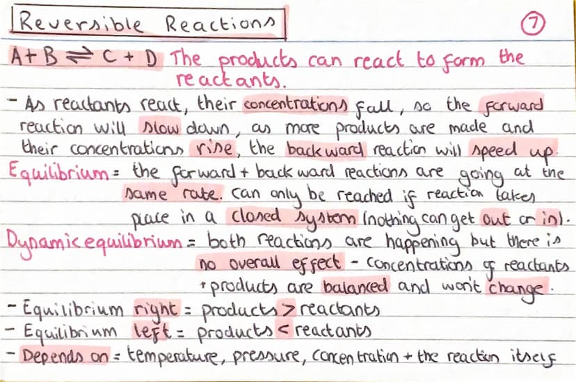 Chem
TOPIC 6
The rate and extent of chemical change
-1) Rate of reaction
2) Factors affecting rate
3) Catalysts + rate
4) Required practical