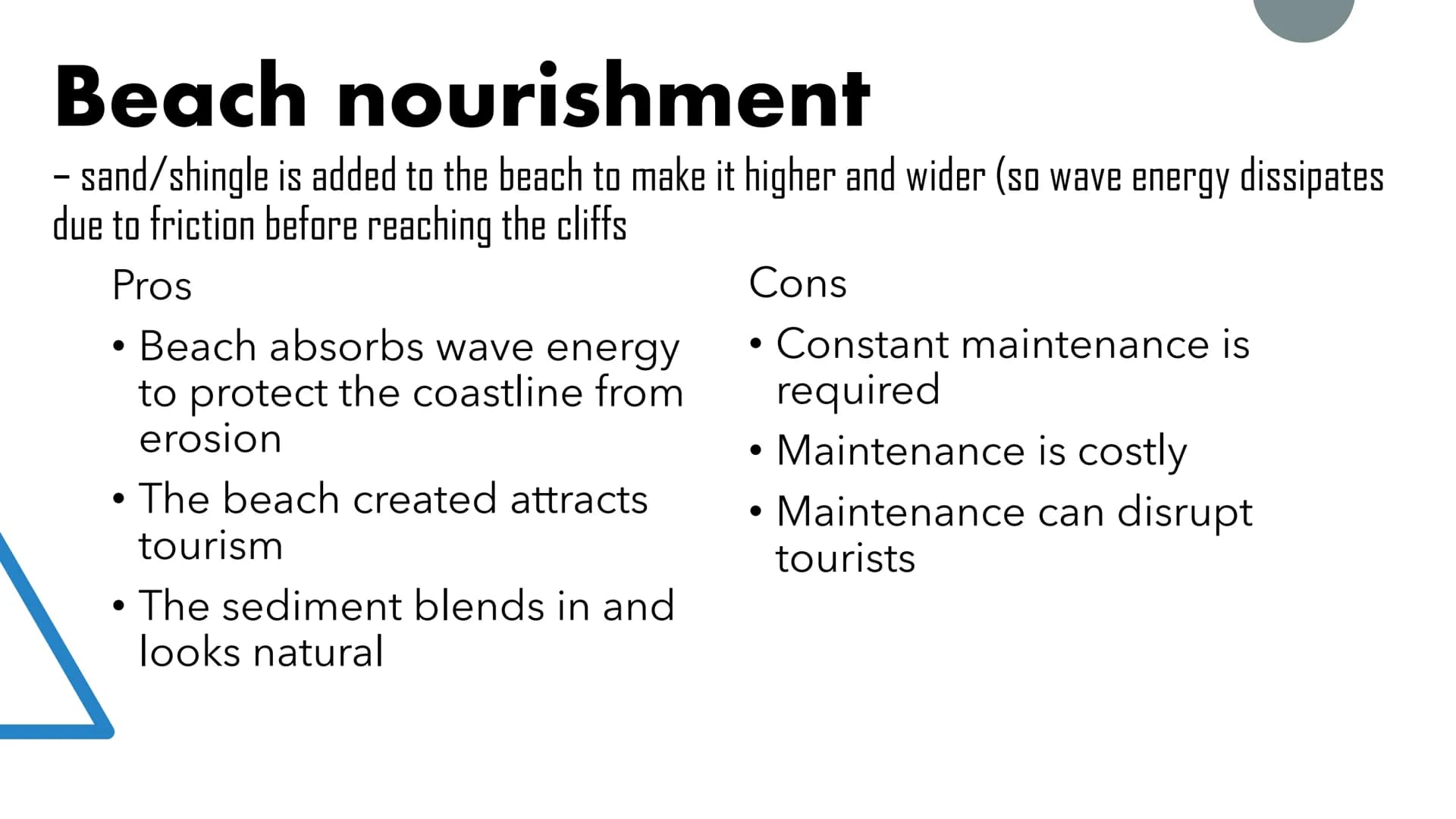 Coastal
Defences Soft and Hard Engineering
Soft engineering
• A more natural approach,
allowing natural processes to
work and land to change