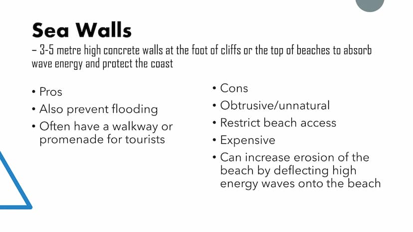 Coastal
Defences Soft and Hard Engineering
Soft engineering
• A more natural approach,
allowing natural processes to
work and land to change