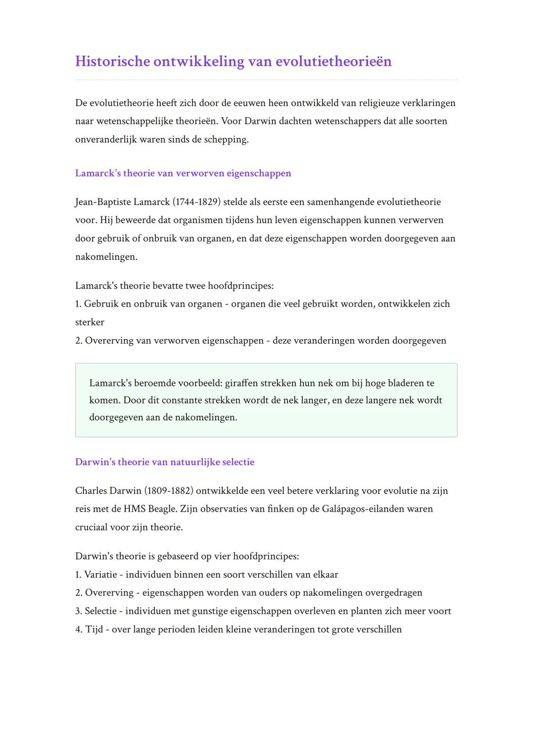 Evolutietheorieën en natuurlijke
selectie in de biologie
Evolutietheorieën, natuurlijke selectie en genetische variatie
Biologie • Grade 12 