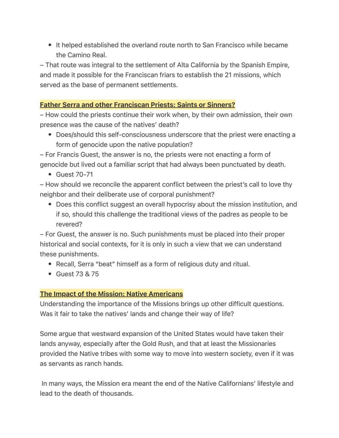 4: Spanish California (The Mission
System and the Native Americans)
The Mission: A Frontier Institution
- To fully understand the mission sy