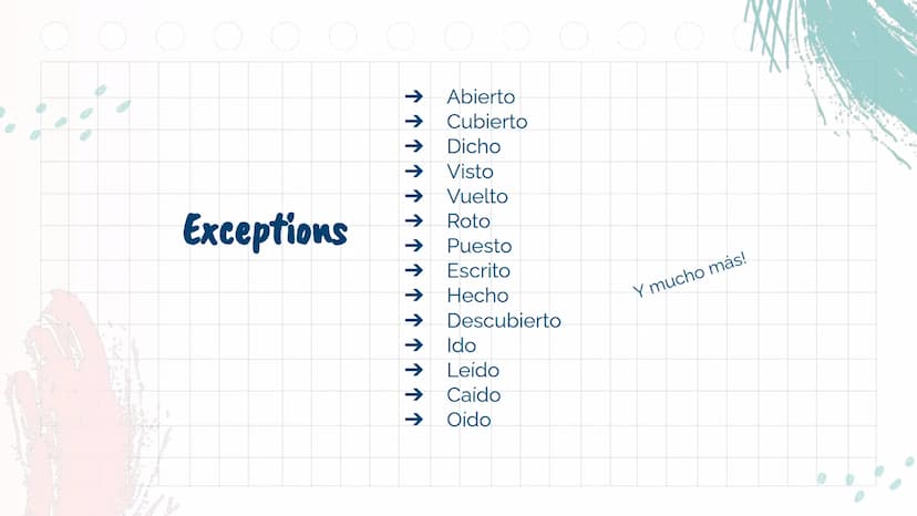 O O
Pretérito
Perfecto
Repaso de Gramática o
01 What is it?
03 Examples
Table of Contents
02 How to form O O
O O O O O
01
What is it? O O O 