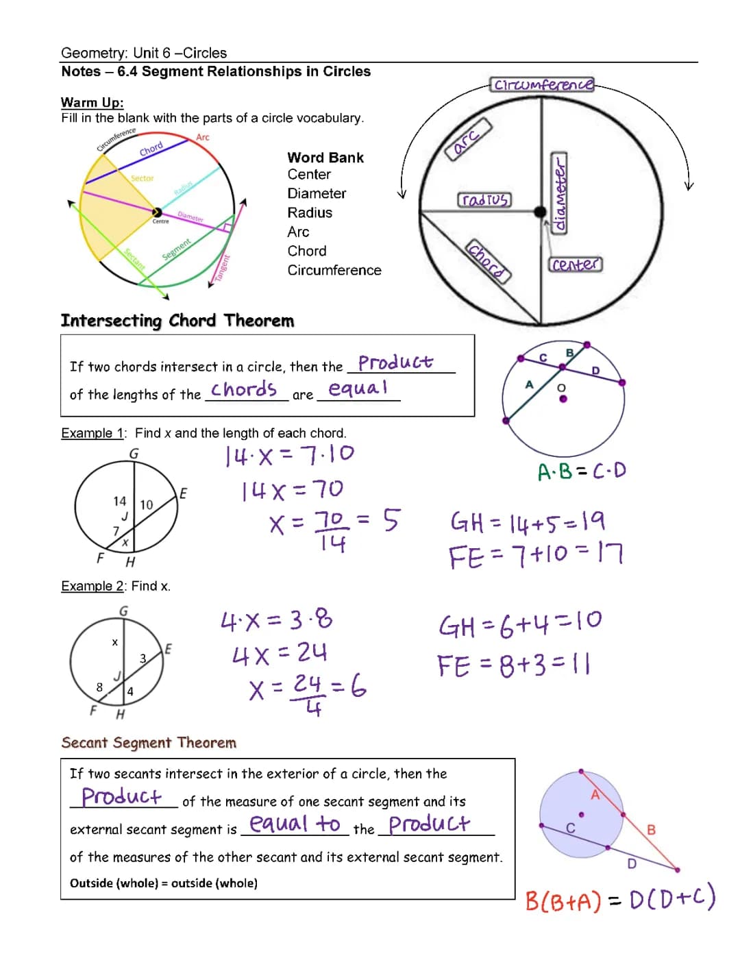 Fun With Circles: Segment Relationships & Chord Theorems Explained!