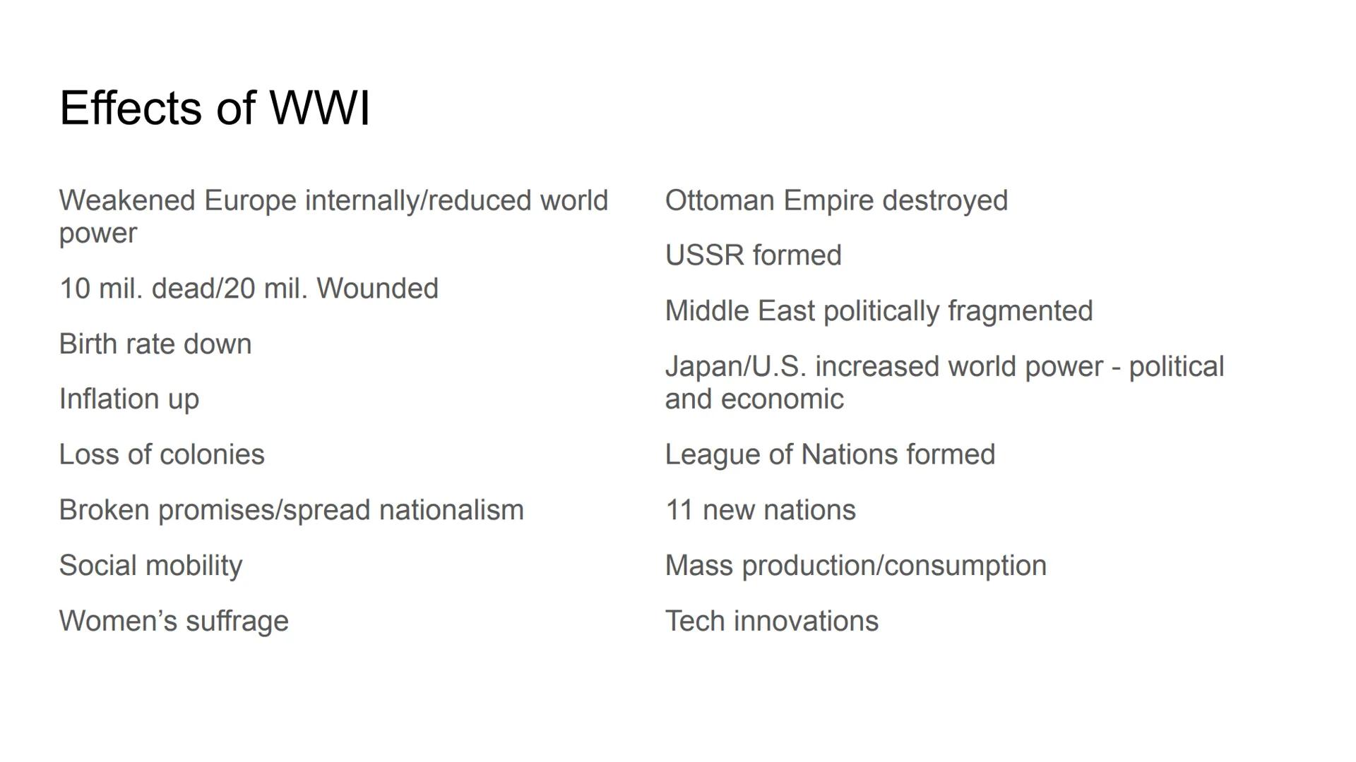# The End of WWI

Fourteen Points vs. Treaty of Versailles Directions

Use your textbook pp. 341-343 and this
link: Fourteen Points v. Treat