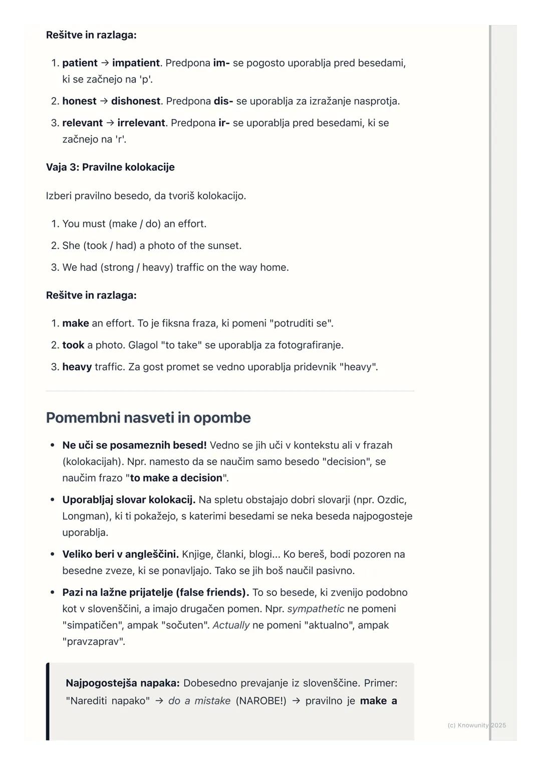 # Širjenje besedišča
(Vocabulary Expansion)

Uvod v širjenje besedišča

Za dobro znanje angleščine ni dovolj samo poznati slovnico, ampak je