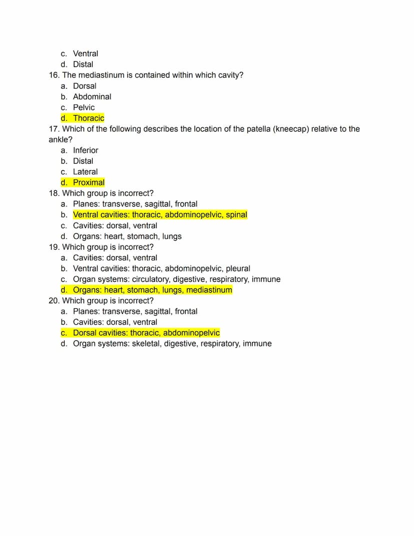 PART 1: Mastering the Basics
Matching
General Terms
Directions: Match the following terms to the most appropriate definition by writing the
