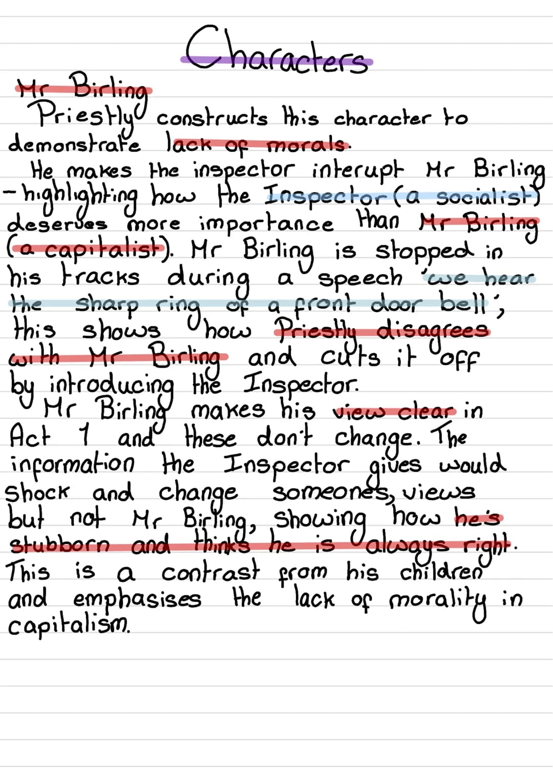 
<h2 id="act1">Act 1</h2>
<p>The Birlings are celebrating Sheila and Gerald's engagement. Mr. Birling delivers speeches on capitalist views.