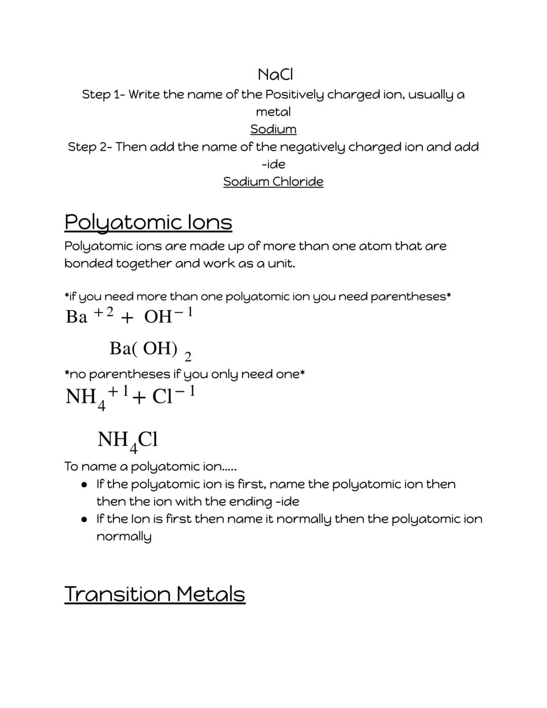 CHEMISTRY
STUDY
GUIDE
Bonding video Khan Academy Ionic Bonding and Nomenclature
A chemical bond is a force that holds 2 groups of 2 or more
