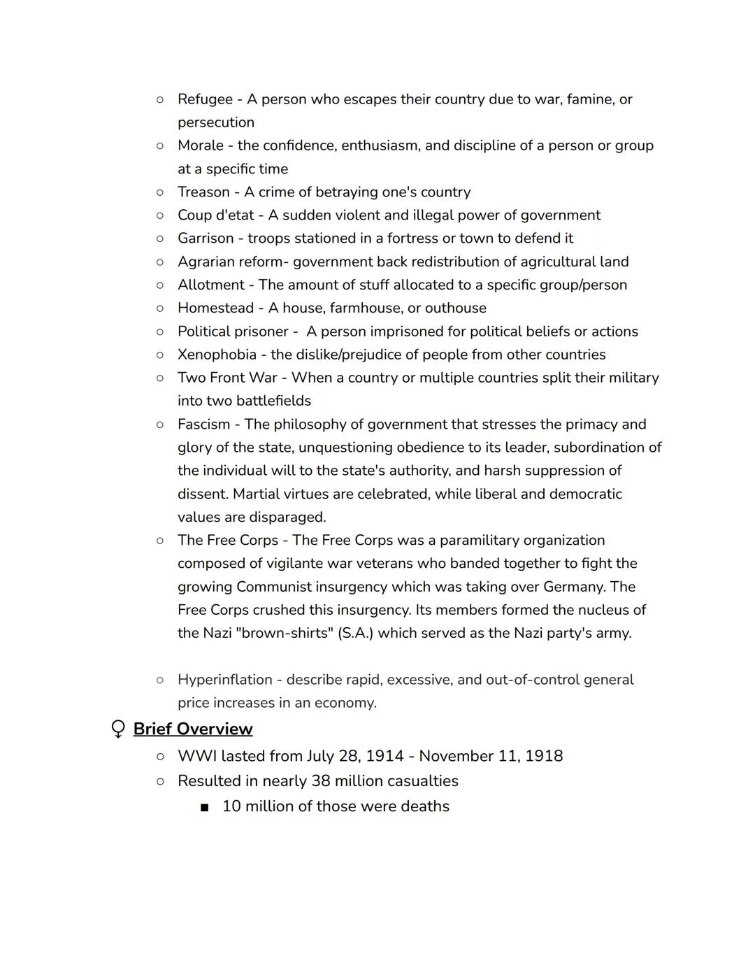 World War I
Q Timeline
o The assainations of Francis Ferdinand and Sophia (June 28, 1914)
o The war began (July 28, 1914)
o Battle of Tannen