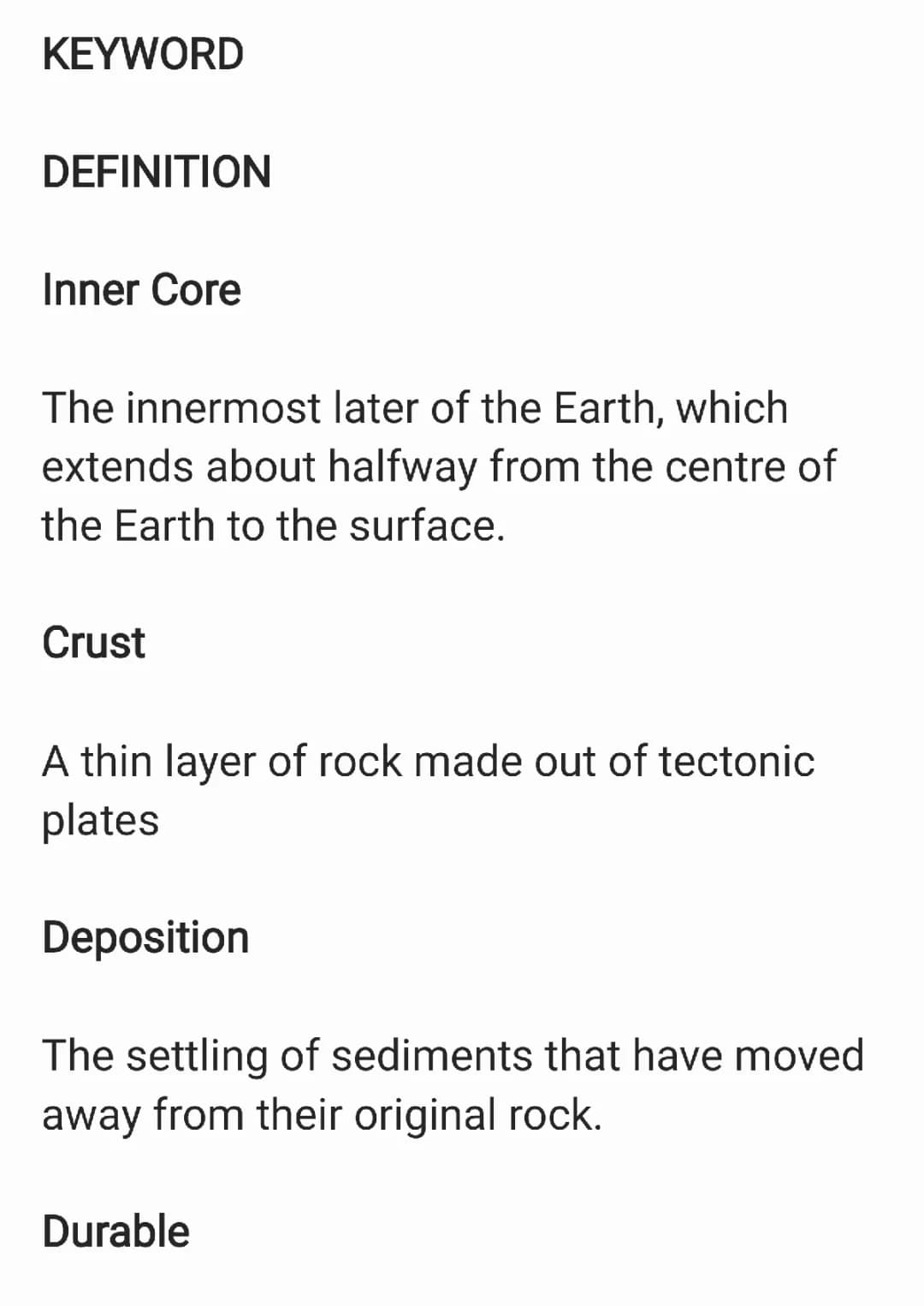 EARTHS LAYER